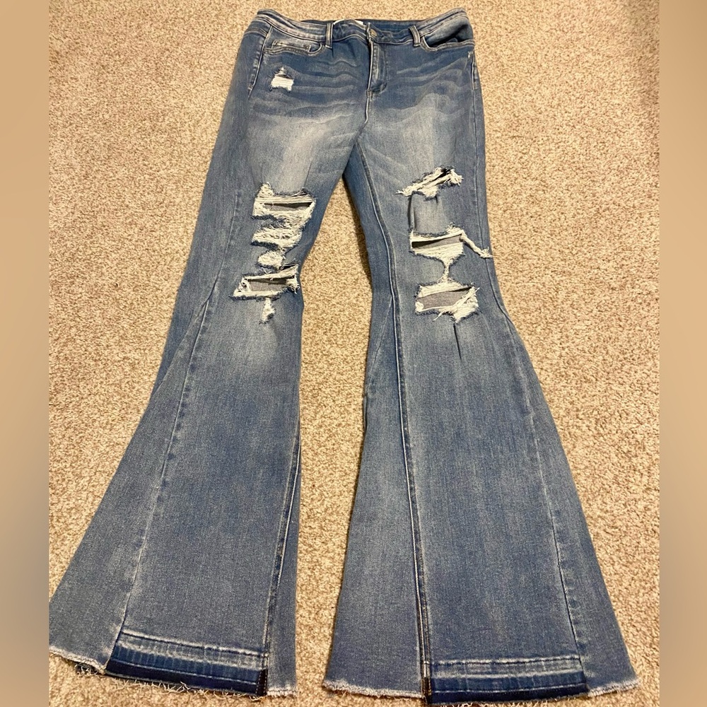 Flying monkey flare jeans